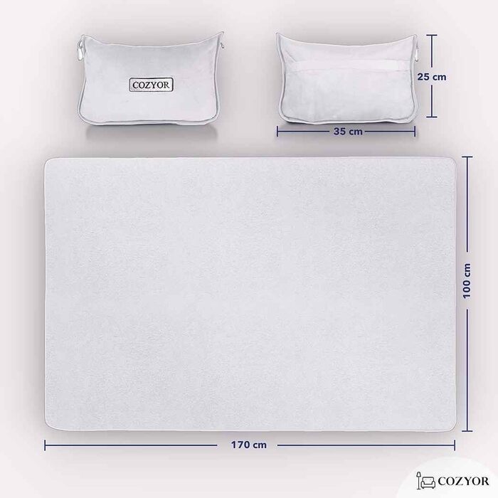 Набір для подорожей Cozyor 4-в-1: подушка для шиї, маска для сну, подушка для подорожей та плед 2 в 1, навушники, з кріпленням для рюкзака та валізи, червоний. Плед + подушка для шиї + маска для сну + навушники