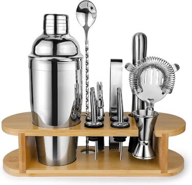 Набір шейкер для коктейлів Barkeeper Set: професійний барний інструмент з аксесуарами, з нержавіючої сталі, для дому та подарунків