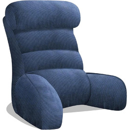 Підголівник для ліжка з підлокітниками Tinuniyaa, великий, для читання, роботи, перегляду телевізора, ігор та відпочинку. Підходить для людей вище 163 см.