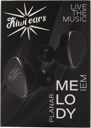 Гібридні внутрішньоканальні монітори LINSOUL Kiwi Ears 2DD2BA, HiFi навушники, знімний кабель (мелодійний, чорний)