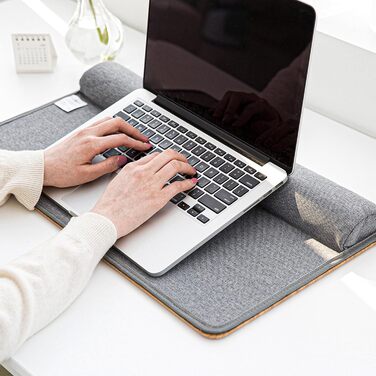 Підставка для ноутбука на колінах, L, з подушкою, для дому/офісу, 17 дюймів, 30.5 x 57 x 4.5 см, деревоподібний дизайн