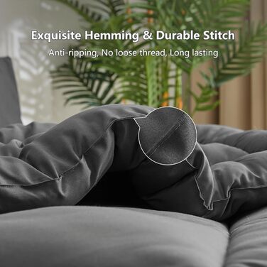 Ковдра CozyLux 200x200 см для всіх сезонів, ковдра з мікрофібри 300gsm, дихаюча, біла, 200 x 200 см