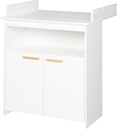 Комод-пеленальник Roba 'Антон' білий, з пеленальним столиком, 2 дверцята та 1 полиця, висота пеленального майданчика 90 см