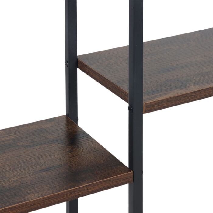 Столик-консоль Relaxdays з 4 полицями