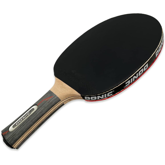 Ракетка для настільного тенісу з черепахою Waldner 5000 ABP, губка з вуглецевого дерева товщиною 2,3 мм, покриття за стандартом Ліги ITTF, 751805 Одномісний