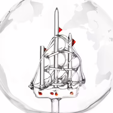 Графин для віскі Maverton Globe з гравіюванням, 850 мл 6 келихів для віскі - іменний подарунковий набір