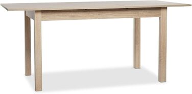 Столовий стіл Esszimmertisch Crawley III Sonoma-Eiche: кутовий, 140 см, дуб/Сонома