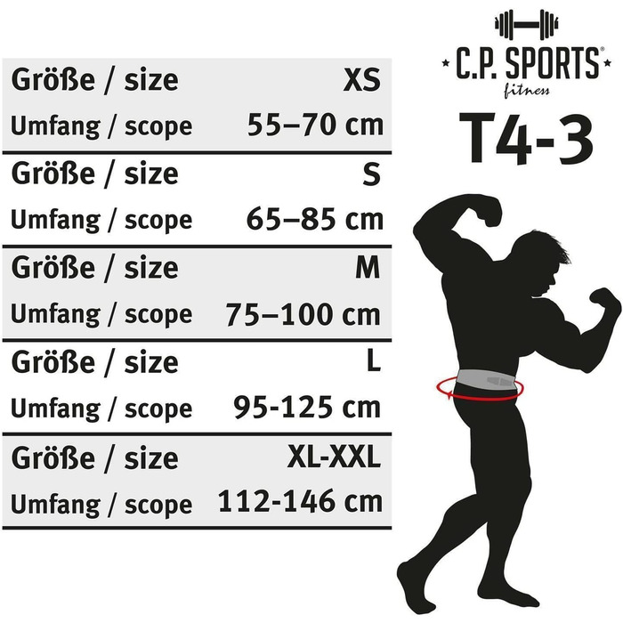 Шкіряний ремінь для важкої атлетики C. P. Sports дуже широкий / ідеально підходить для бодібілдингу, фітнесу та силових тренувань / Силовий спортивний пояс, силовий пояс, пояс для важкої атлетики (для бодібілдерів, S 65-85 см)