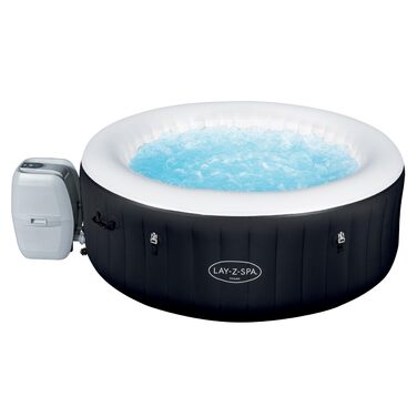 Надувний гідромасажний басейн-спа Bestway Lay-Z-Spa Miami AirJet Whirlpool для 2-4 осіб, 180 x 66 см, чорний