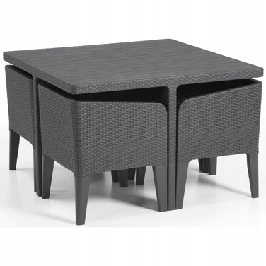 Комплект садових меблів Keter із пластику, сірий, 5 предметів