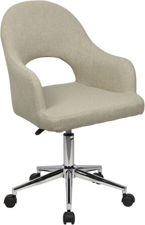 Крісло офісне SVITA Klara (світло-коричневе, тканина)