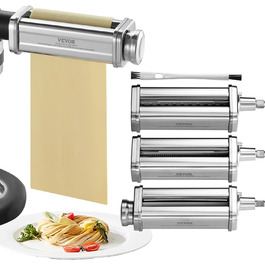 Набір насадок для макаронних виробів для кухонного комбайна, 3 шт., Silver Vevor