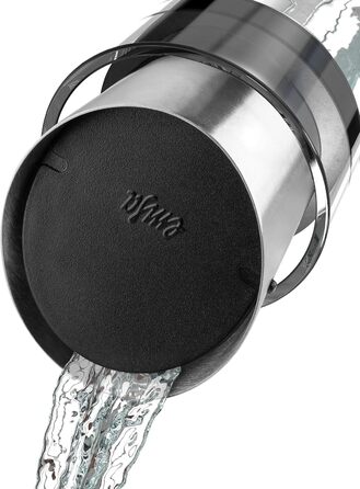 Емса Flow - термоджезва з нержавіючої сталі та скла, 1 л, 14x14x30 см | Зберігає холод до 4 годин | Емса