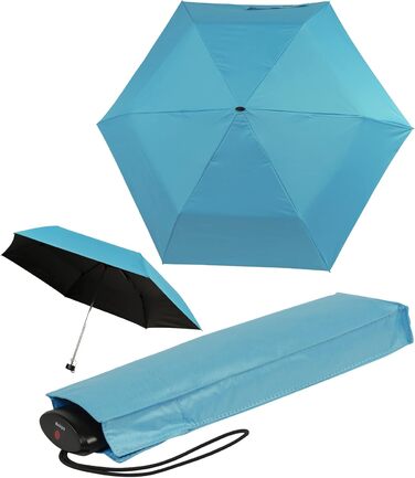 Складна парасолька Knirps AS.050 Slim Small Manual - супер легка, компактна, 25 см (Lucky blue)