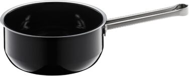 Каструля WMF Fusiontec Essential, 16 см, без кришки, 1,3 л, нержавіюча сталь, високотехнологічна кераміка, стійка до подряпин, без покриття, чорна, Made in Germany