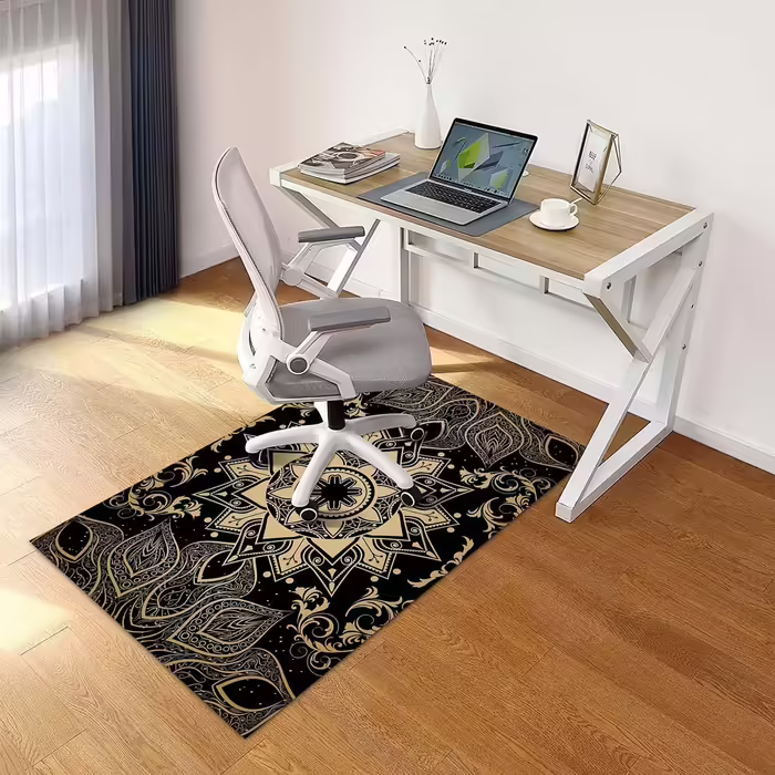 Килимок для стільця Ferocity 90x140 см, захисний килим під крісло, офісний, дитяча ігрова підлога, нековзний, стійкий до подряпин, для твердих підлог, модель Gamer Repeat
