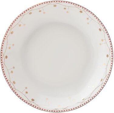 Набір посуду Karaca New Year 23 Nordic Joy 24 предмети на 6 осіб, миски з локшиною, адвент-вінок, бічні тарілки, миски для супу, унікальний дизайн, щоденний та спеціальний набір посуду