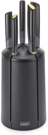 Набір ножів Joseph Joseph Elevate, 5 штук, поворотний, з японської сталі, чорний, багатобарвний