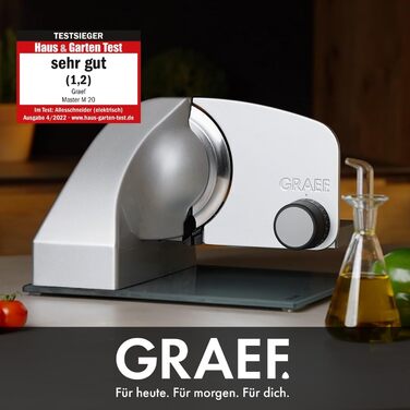 Кухонний слайсер GRAEF Master M20EU з нержавіючої сталі, срібний