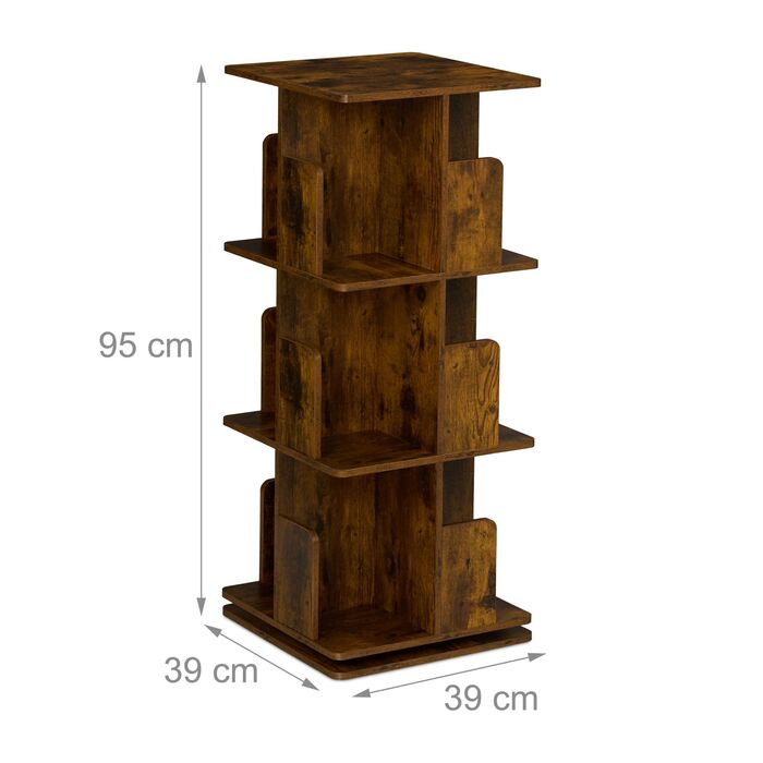 Стелаж для книг Relaxdays у стилі індустріального дизайну