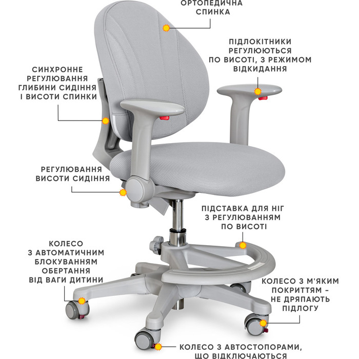 Дитяче крісло Evo-kids Mio G (арт.Y-407 G)