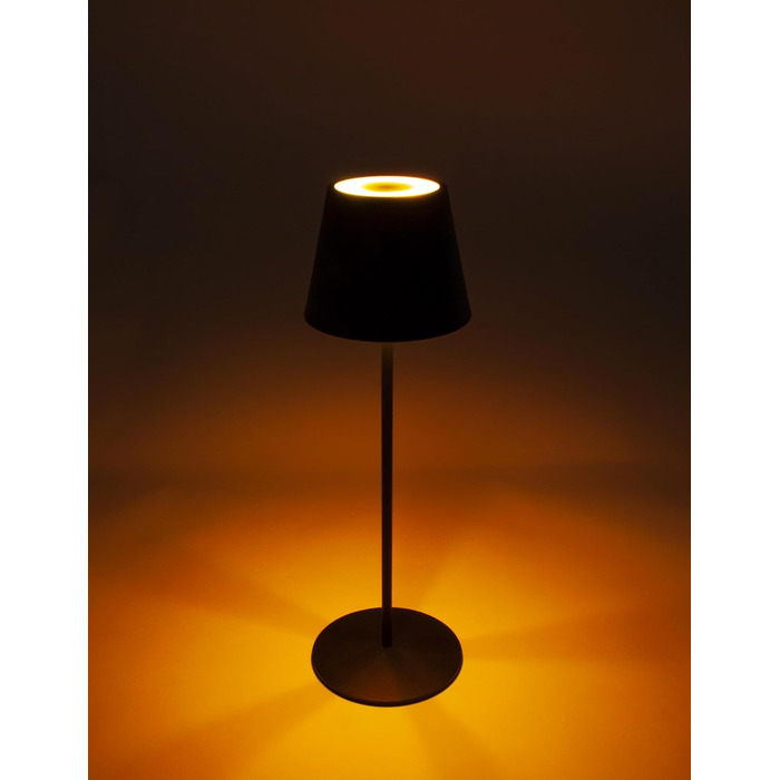 Торшер SCHWAIGER OTL200 - LED лампа, нічник, торшер для саду/інтер'єру, RGB, сенсорне управління, акумулятор, диммування, тепле світло, IP44, антрацит, пластик