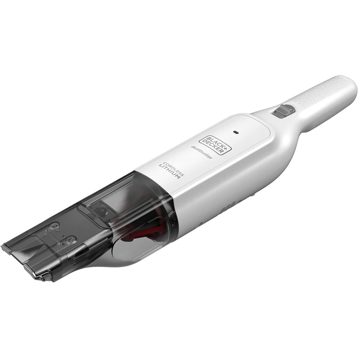 Акумуляторний ручний пилосос BlackDecker Dustbuster Slim HLVC315B11 (12 В, 1,5 Агод, без мішка та бездротовий, з вбудованою всмоктувальним насадкою розміру XXL, включаючи зарядну станцію, щілинну насадку та щітку для м'яких меблів)