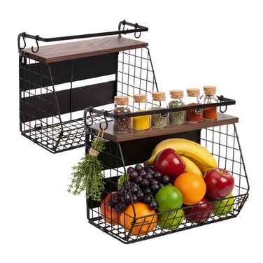 Набір з 2 магнітних настінних органайзерів Relaxdays для зберігання