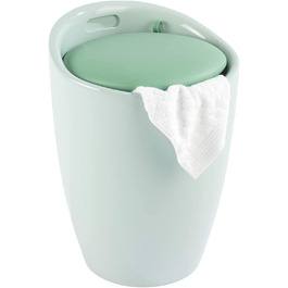 WENKO табурет для ванної кімнати Candy з місцем для зберігання та кошиком для білизни, ABS-пластик, 20 л, Ø 36 x 50,5 см