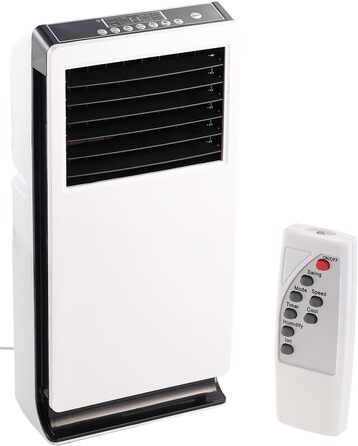 Випарний охолоджувач повітря побутової техніки Sichler охолоджувач повітря 3в1, зволожувач та іонізатор, 2,25 л, 65 Вт, 170 мл/год (вентилятор охолодження, випарний вентилятор, мобільний кондиціонер)