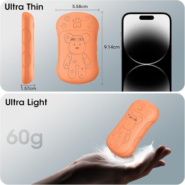 Електричні грілки для рук 2 шт. 6000 mAh, перезаряджувані, для кемпінгу, на вулицю, подарунок для чоловіків, жінок, дітей (Помаранчевий)