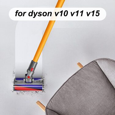 Насадка для підлоги з м'яким валиком DrRobor для пилососа Dyson V10 V11 V15