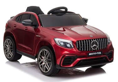 Дитячий електромобіль Mercedes GLC 63S (4x4, 180 Вт) — бордовий, глянцевий лак