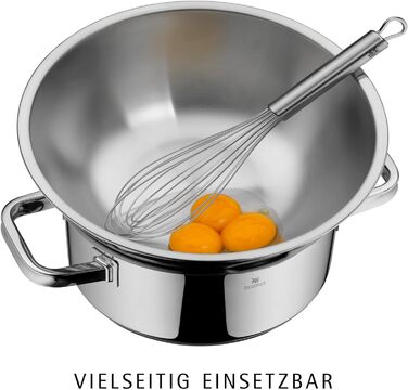 Набір кухонних мисок WMF Gourmet 4 шт. з нержавіючої сталі, 0,75л - 2,75л, миски для приготування, салатники, сервіровочні миски, Cromargan, з можливістю складання