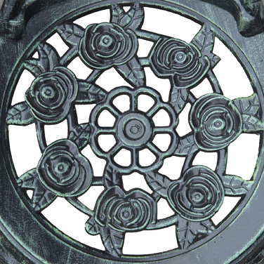 Набір садових меблів Bistroset на 2 особи: балконний набір з литого алюмінію, античний зелений