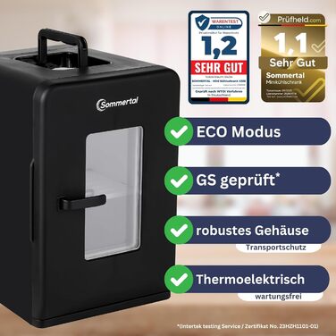 Міні-холодильник KS15: охолодження та підігрів, 15L, 230V/12V, для дому та авто, міні-бар