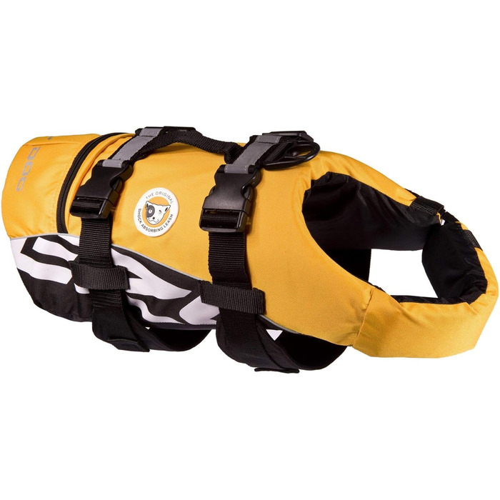 Рятувальний жилет для собак EzyDog DFD - регульований за розміром, жовтий