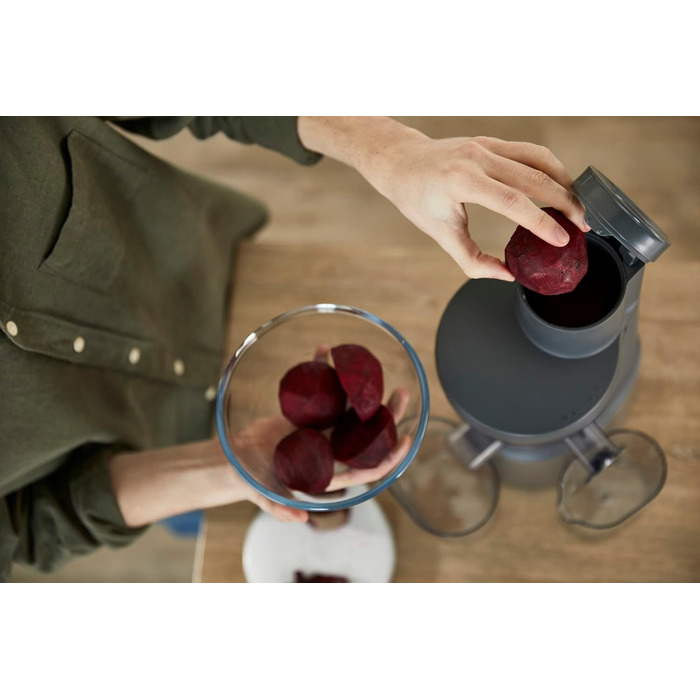 Kenwood PureJuice Pro JMP85.00SI: повільний соковитискач для свіжих соків, сріблястий