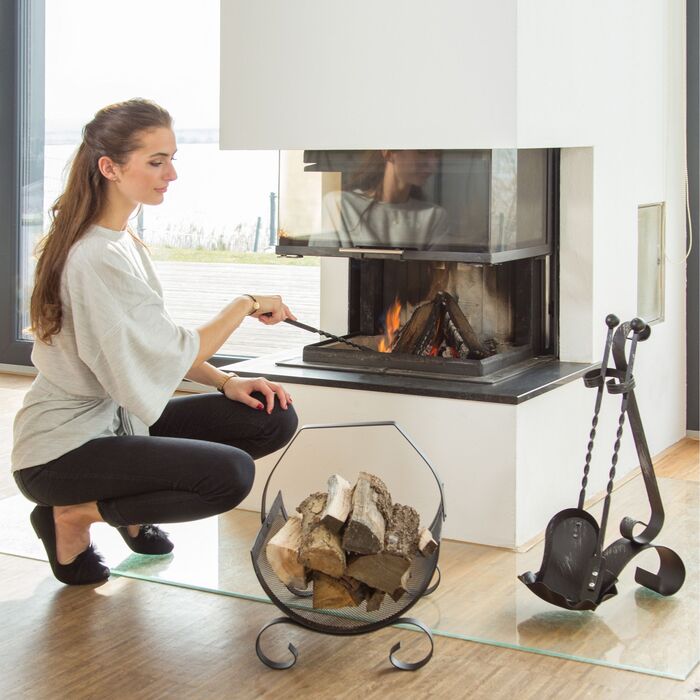 Набір для каміну Relaxdays, античний стиль, 4 частини