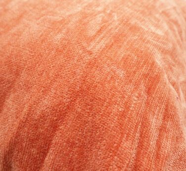Набір з 2 чохлів на подушки 40x60 см з синельної тканини, прихована застібка-блискавка, декоративні для дивана та ліжка (помаранчевий, 40x60 см)