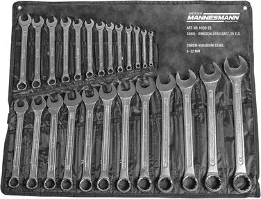 Набір комбінованих ключів Brder Mannesmann, 25 шт. , 7-32 мм, CV, M 130-25