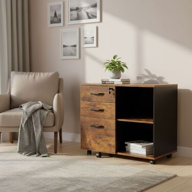 Роликовий контейнер Relaxdays з шухлядами та полицями