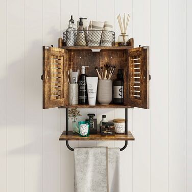 Підвісна поличка Relaxdays з тримачем для рушників