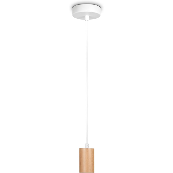 Стельовий світильник Paco Home Підвісний світильник Сумісний з абажуром Підвісна лампа E27 Текстильний кабель можна вкоротити Розетка 3-полум'я 120 см (Біло-натуральна, довжиною 1-полум'я)