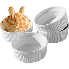 Формочки для суфле формочки порцелянові 296 мл для крему-брюле миски формочки для кексів кекси миска B, 4 шт.