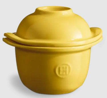 Форма для приготування з кришкою-підставкою під яйце Emile Henry La Cuisson 0,3 л жовта (908409), Жовтий