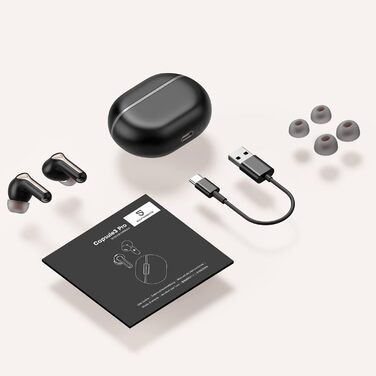 Навушники-вкладиші SoundPEATS Capsule3 Pro Bluetooth 5.3, Hi-Res, ANC, LDAC, 52H, додаток, Чорний