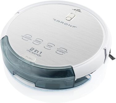 Робот-пилосос ETA Aron I 2в1: пилосос та мийка | 120 хв роботи | 300 мл резервуар | Керування через додаток | 7.2 см | HEPA фільтр