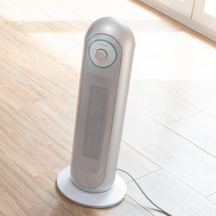 Обігрівач керамічний Cecotec ReadyWarm 10050 Top Ceramic Pro, 2200 Вт, з осциляцією, 3 режими, світло, безпека