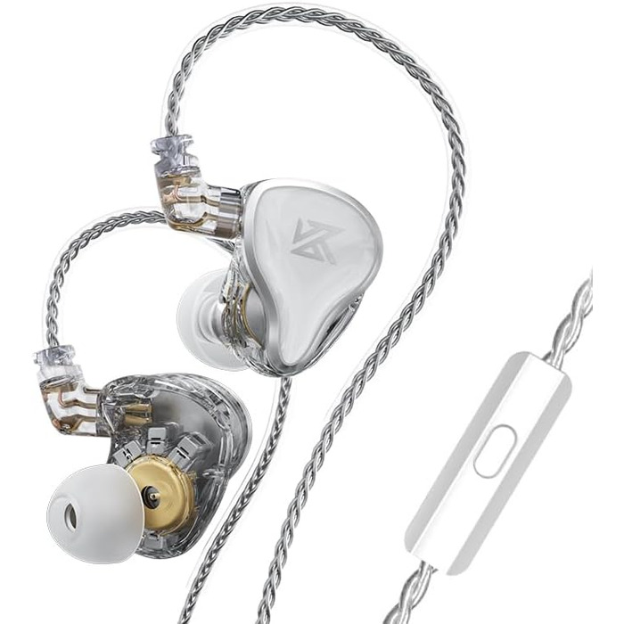 Внутрішньоканальний монітор LINSOUL KZ ZAS 7BA1DD, HiFi Bass, Ігрові навушники, Hybrid IEM, знімний кабель